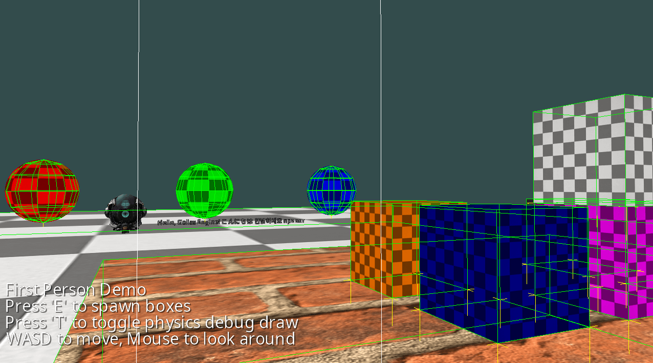 Engine 3D physics screenshot